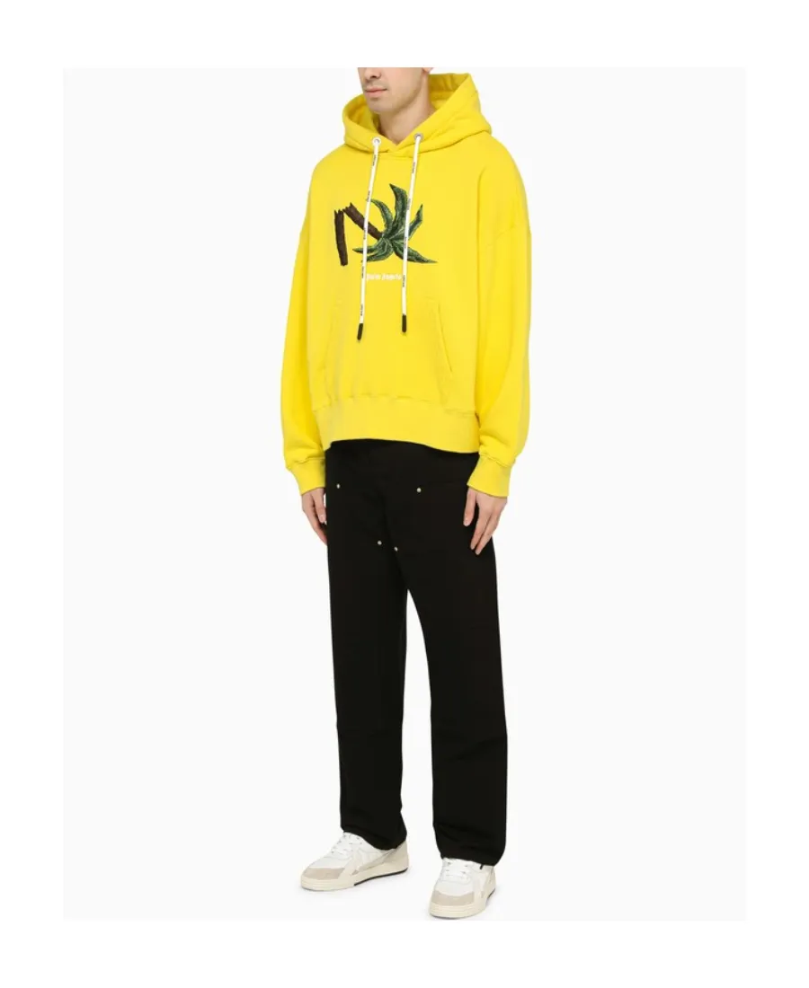 Palm Angels Palm Embroidered Drawstring Hoodie