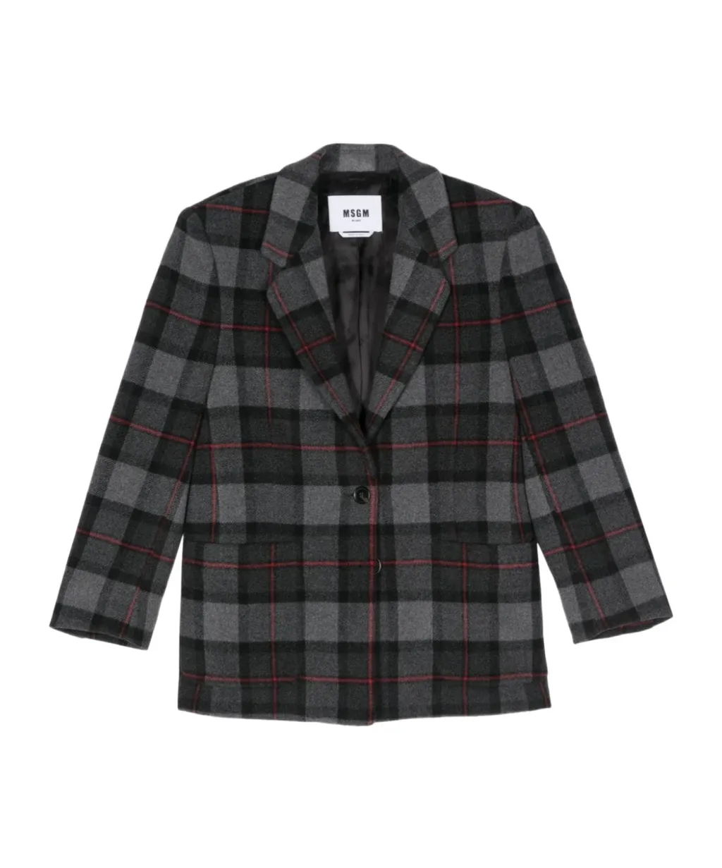Checked Blazer