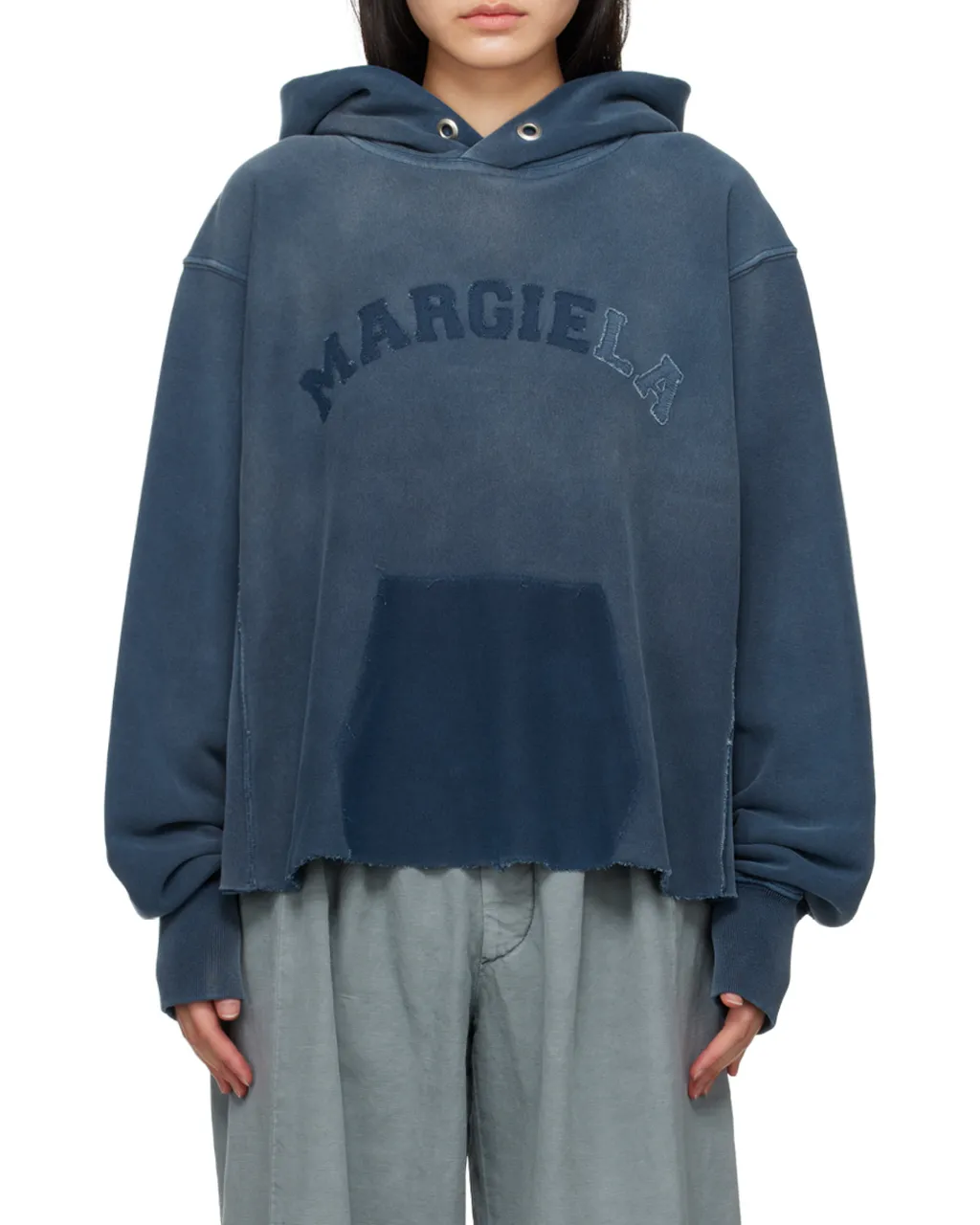 Faded Logo-Patch Hoodie