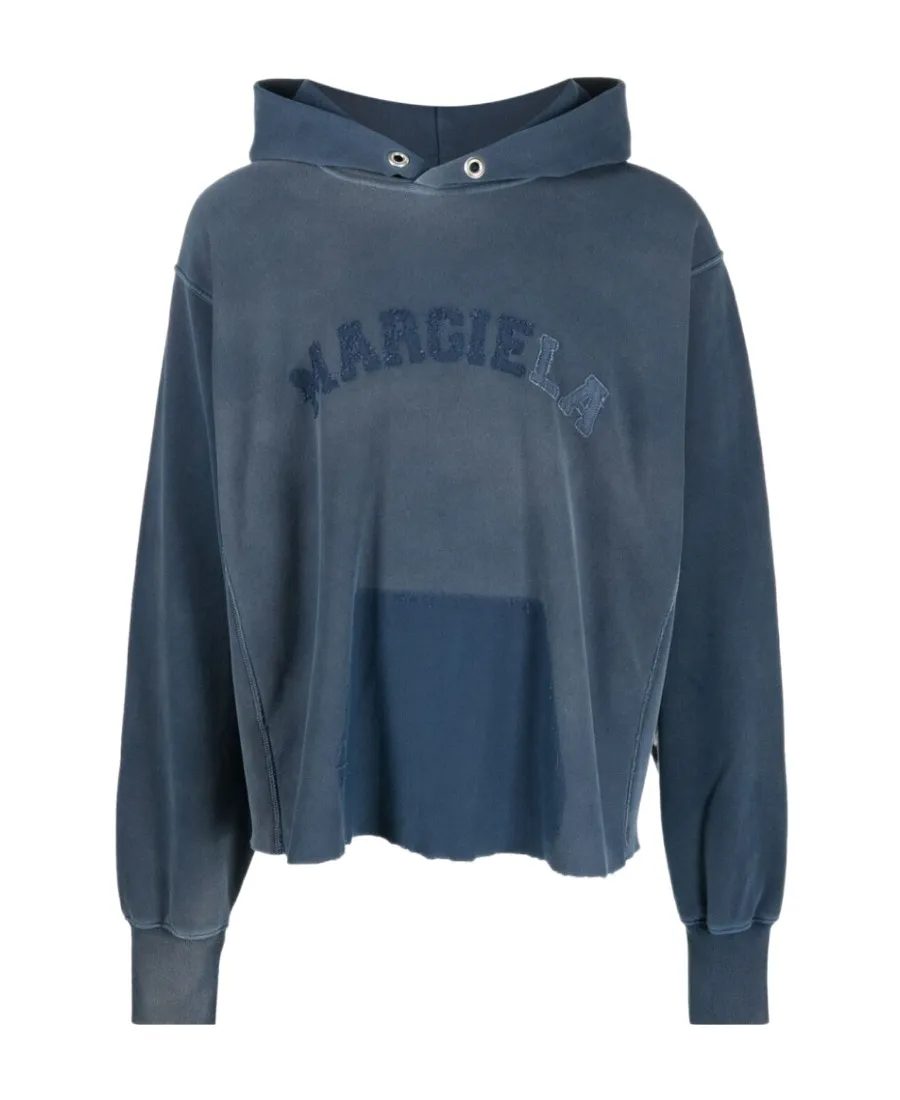 Faded Logo-Patch Hoodie
