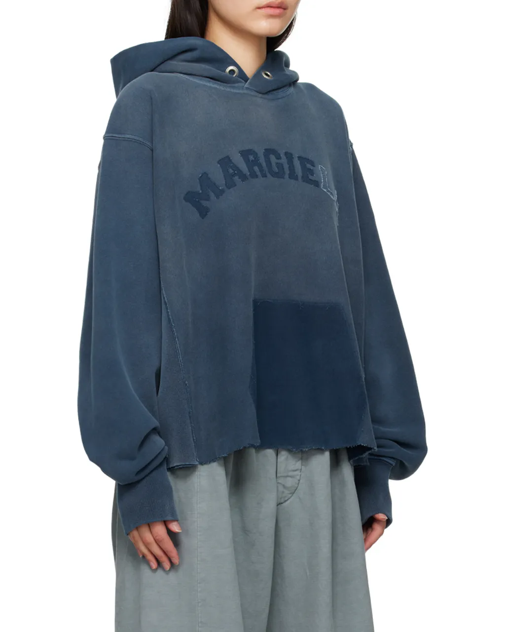 Faded Logo-Patch Hoodie