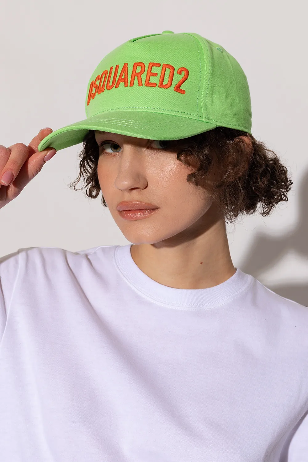 Dsquared2 Logo-Embroidered Curved Peak Baseball Cap