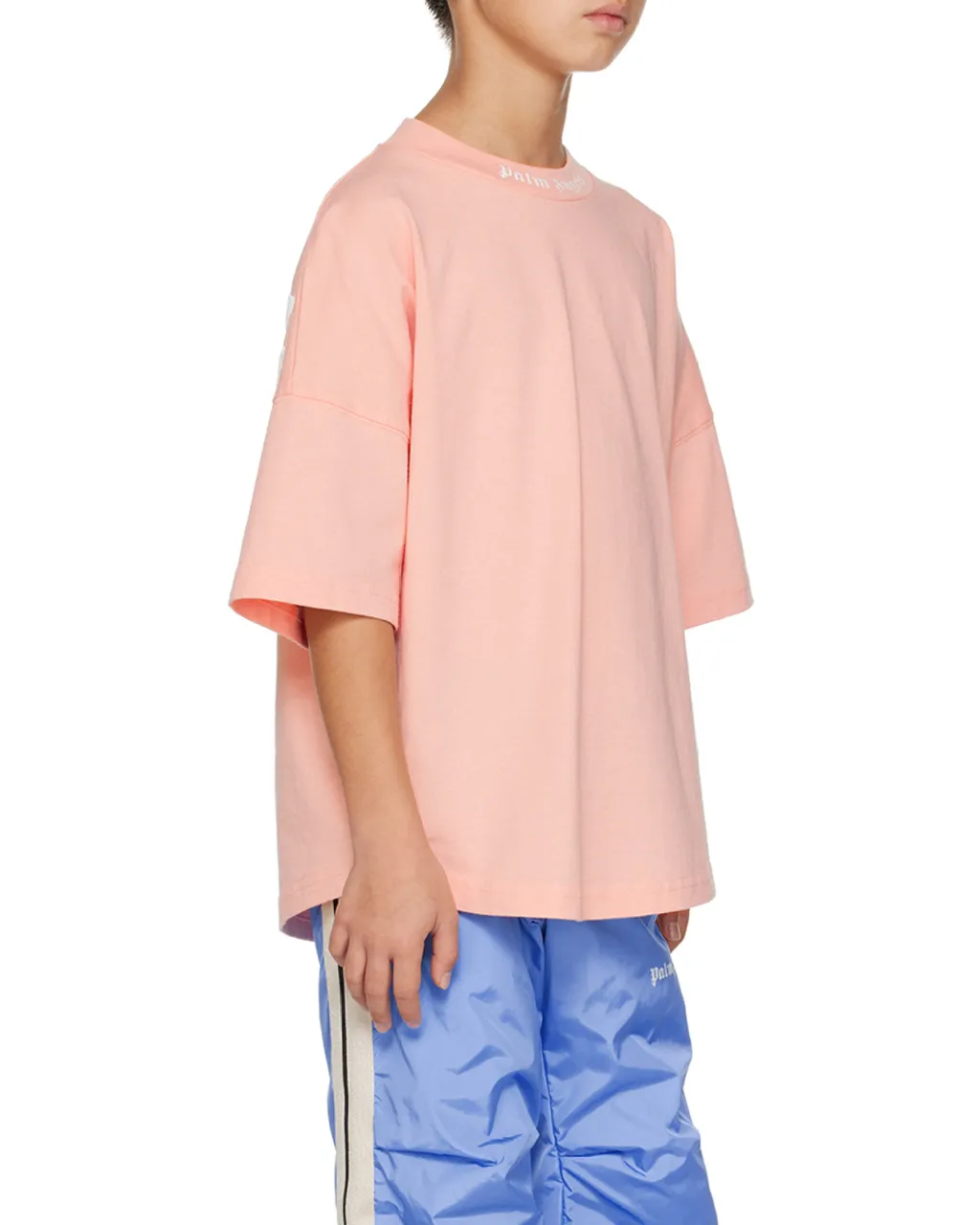 Palm Angels Kids Logo Printed Crewneck T-Shirt
