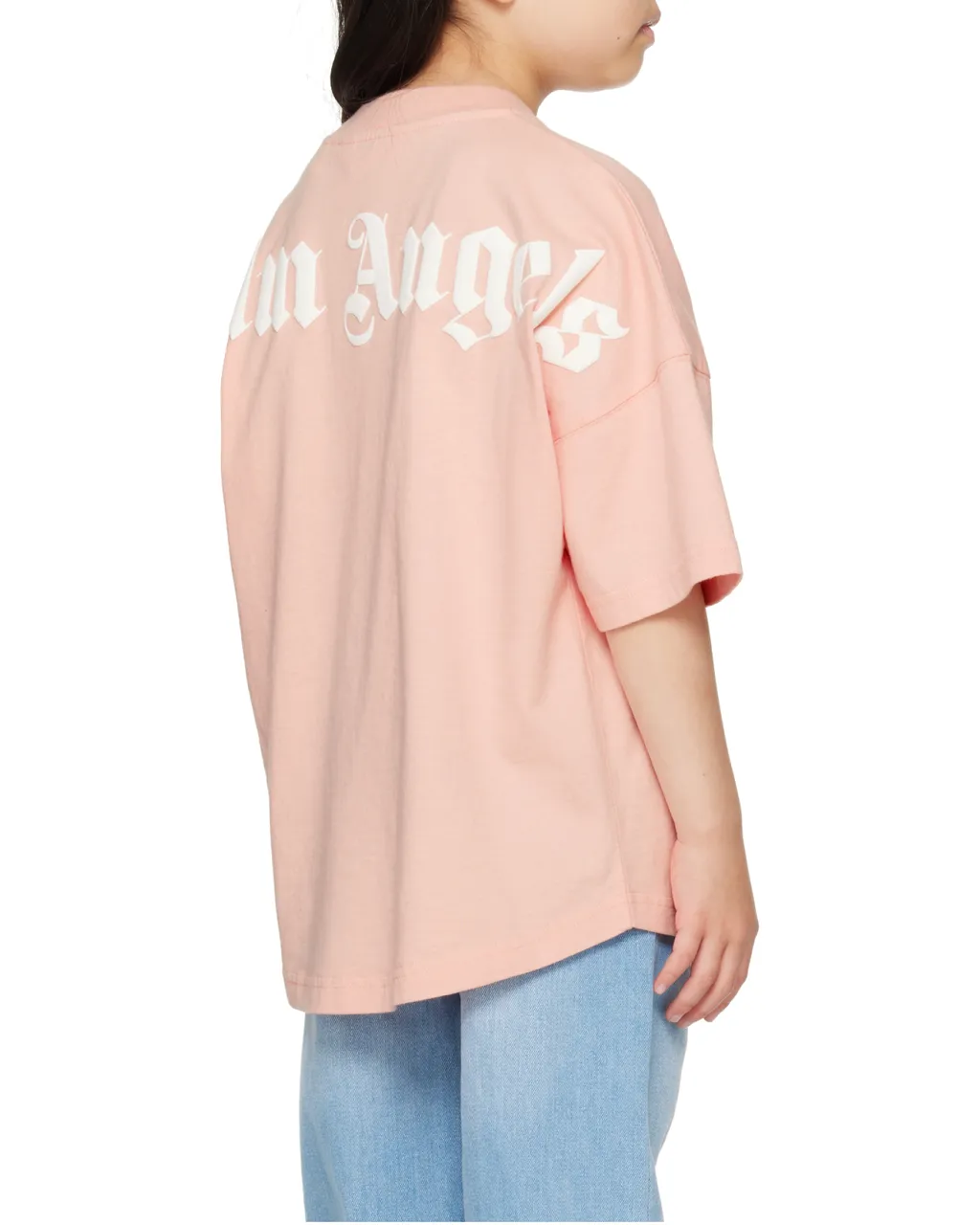Palm Angels Kids Logo Printed Crewneck T-Shirt