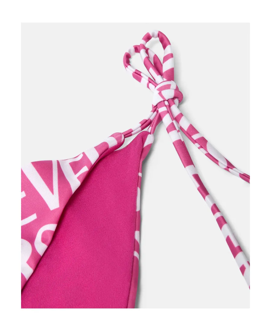Logo-Print Tie-Fastening Bikini Bottoms