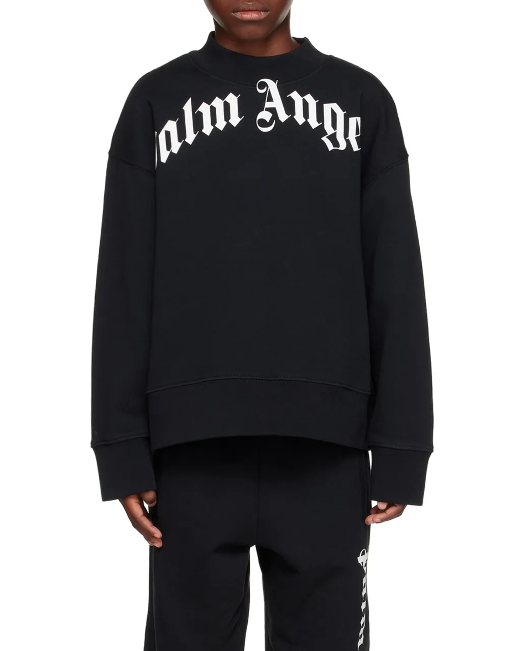 Palm Angels Kids Logo Printed Crewneck Sweatshirt