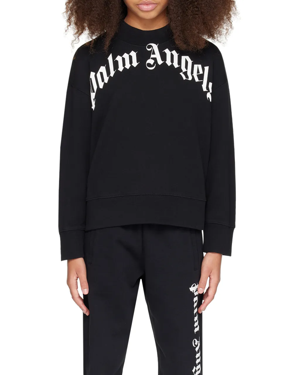 Palm Angels Kids Logo Printed Crewneck Sweatshirt