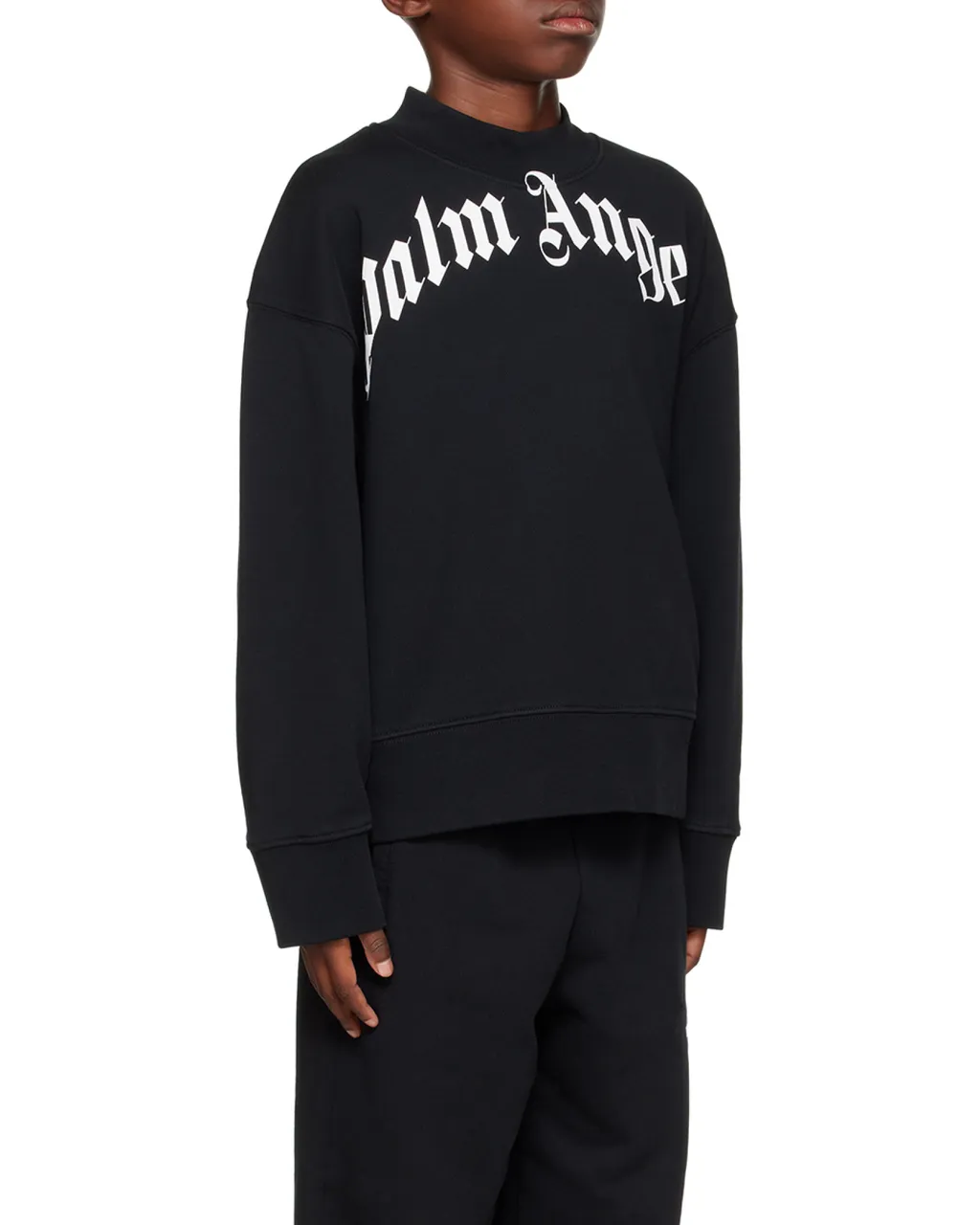 Palm Angels Kids Logo Printed Crewneck Sweatshirt