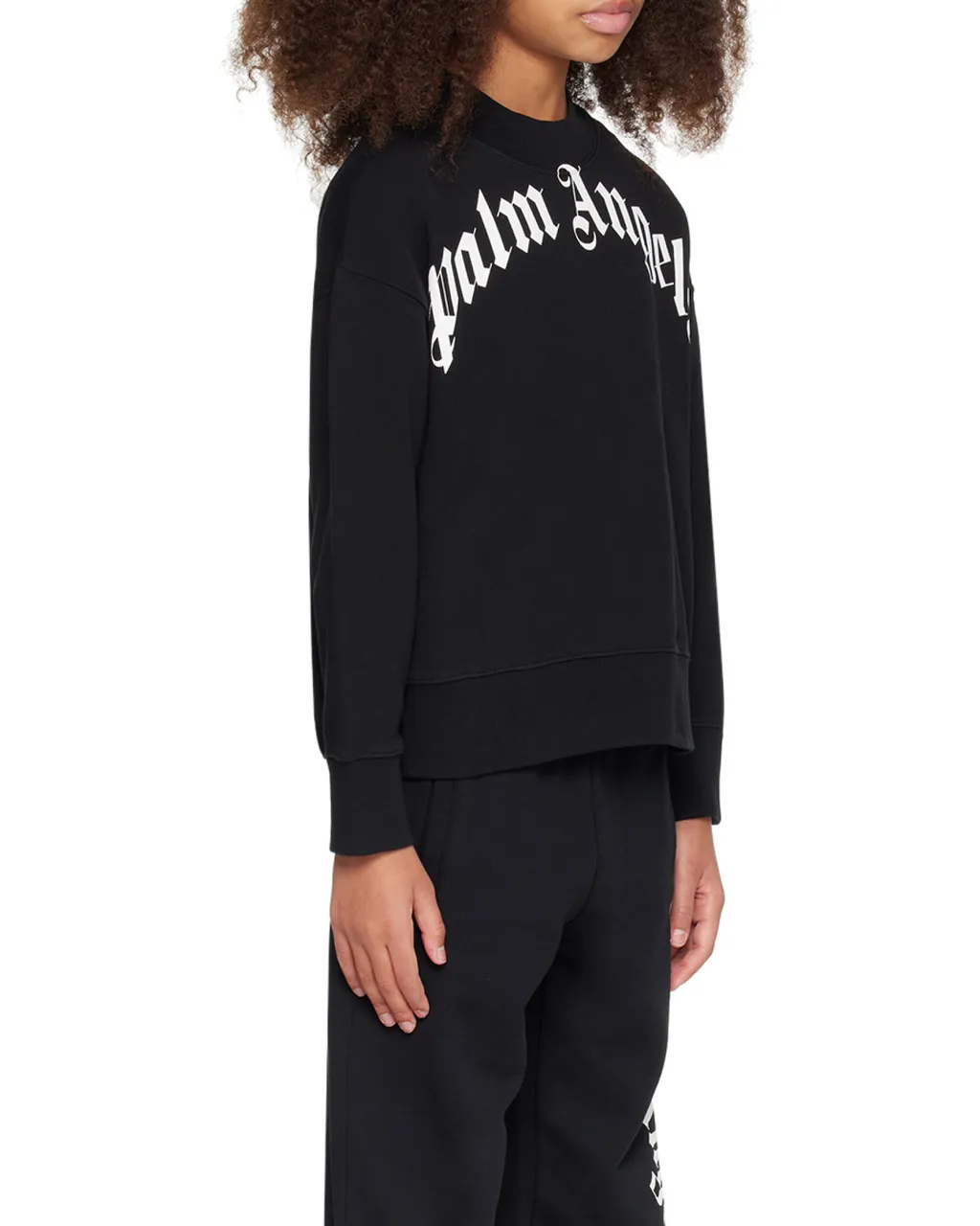 Palm Angels Kids Logo Printed Crewneck Sweatshirt