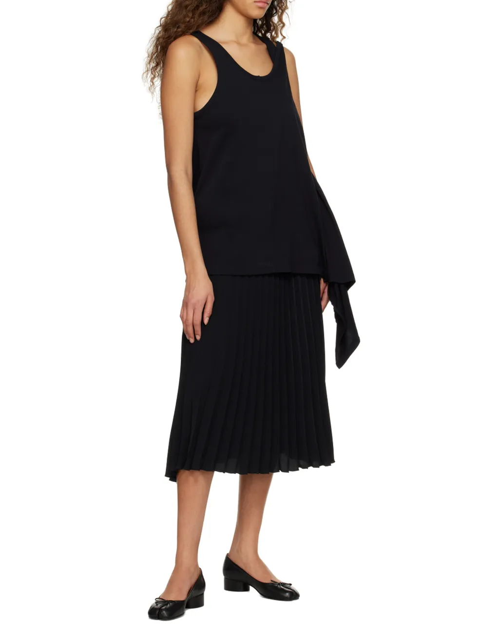 Pleated Midi Skirt
