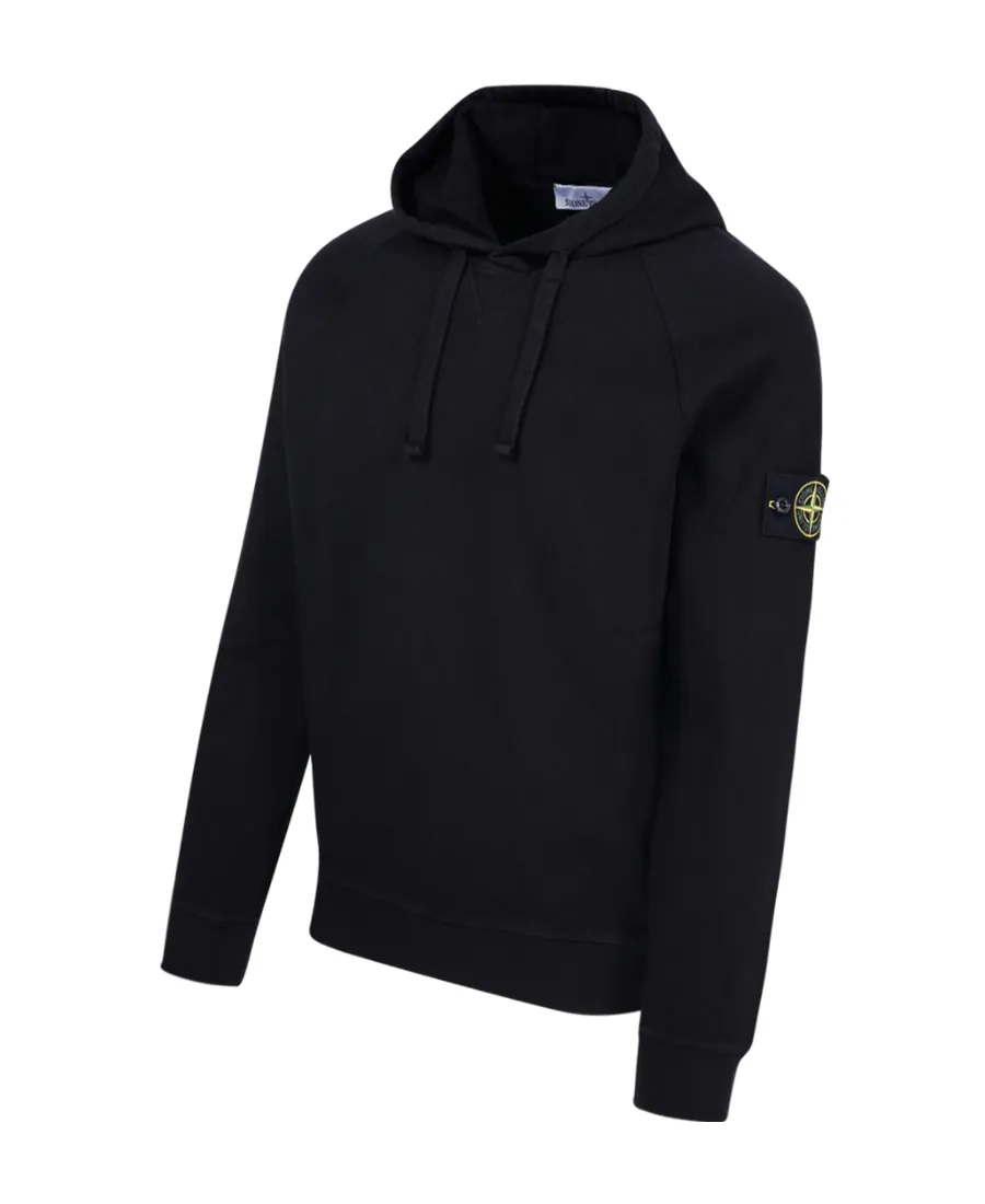 Logo-Patch Drawstring Pullover Hoodie