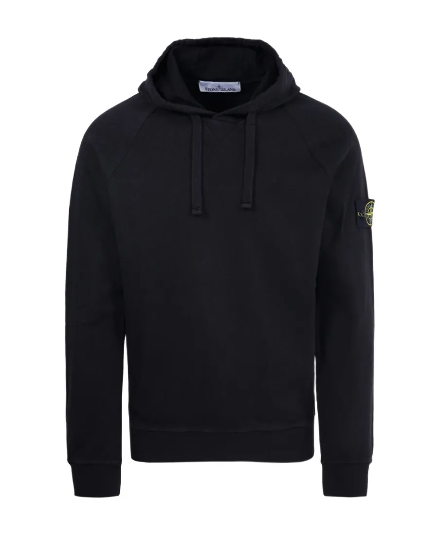 Logo-Patch Drawstring Pullover Hoodie