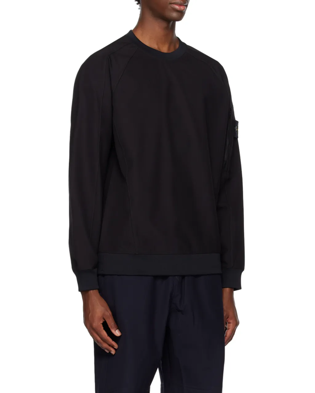 Compass-Motif Long-Sleeved Sweatshirt