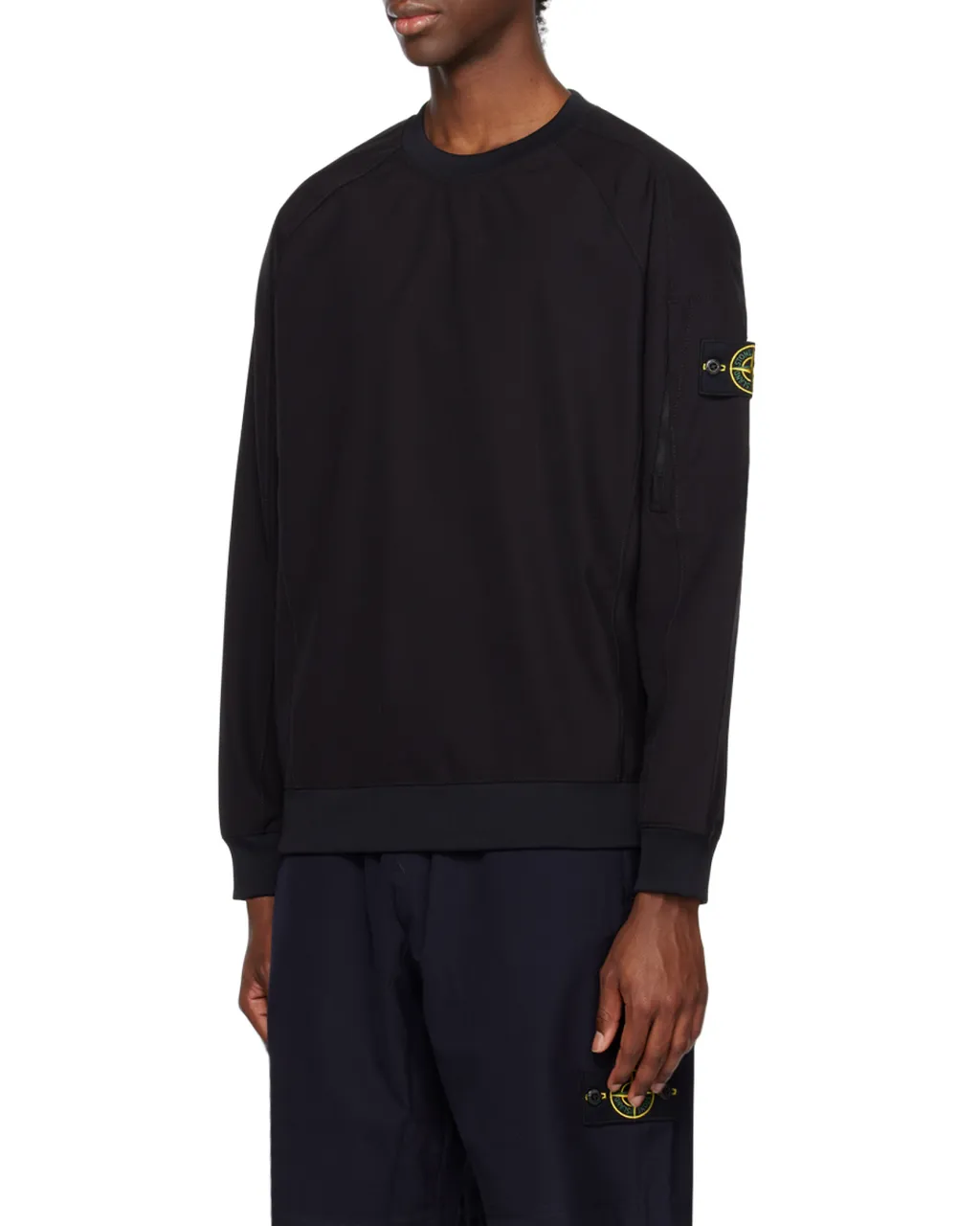 Compass-Motif Long-Sleeved Sweatshirt