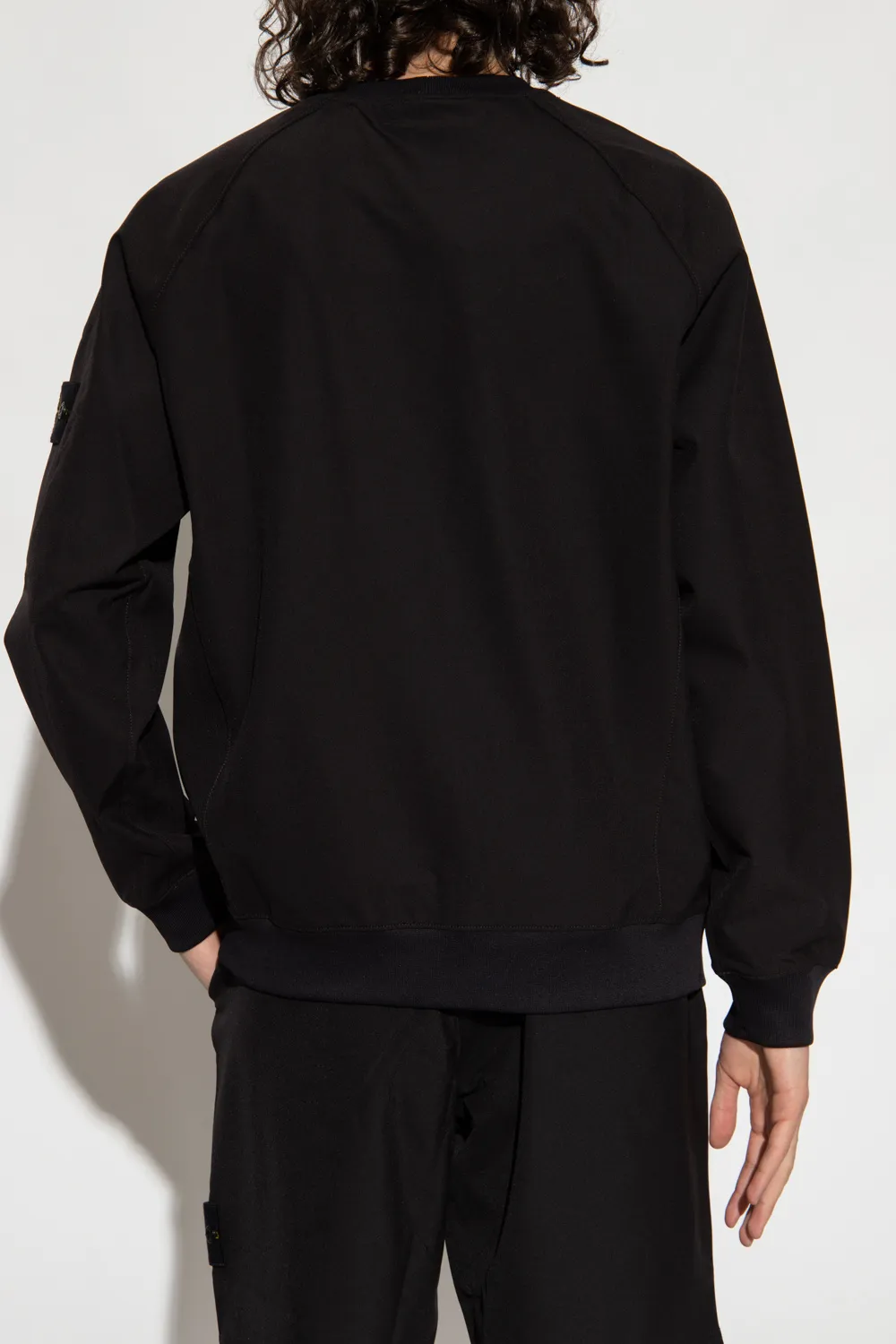 Compass-Motif Long-Sleeved Sweatshirt