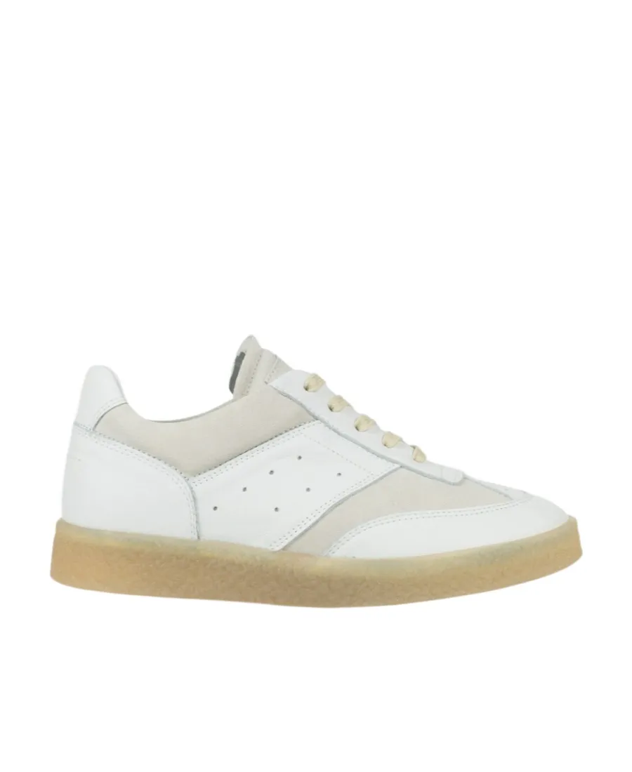 Mm6 Maison Margiela Panelled Lace-Up Sneakers