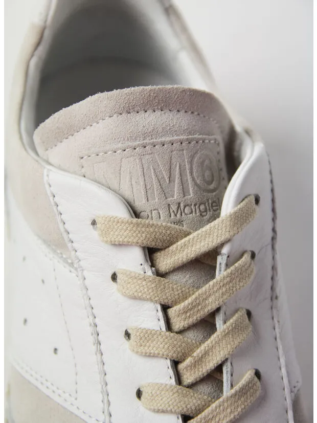 Mm6 Maison Margiela Panelled Lace-Up Sneakers