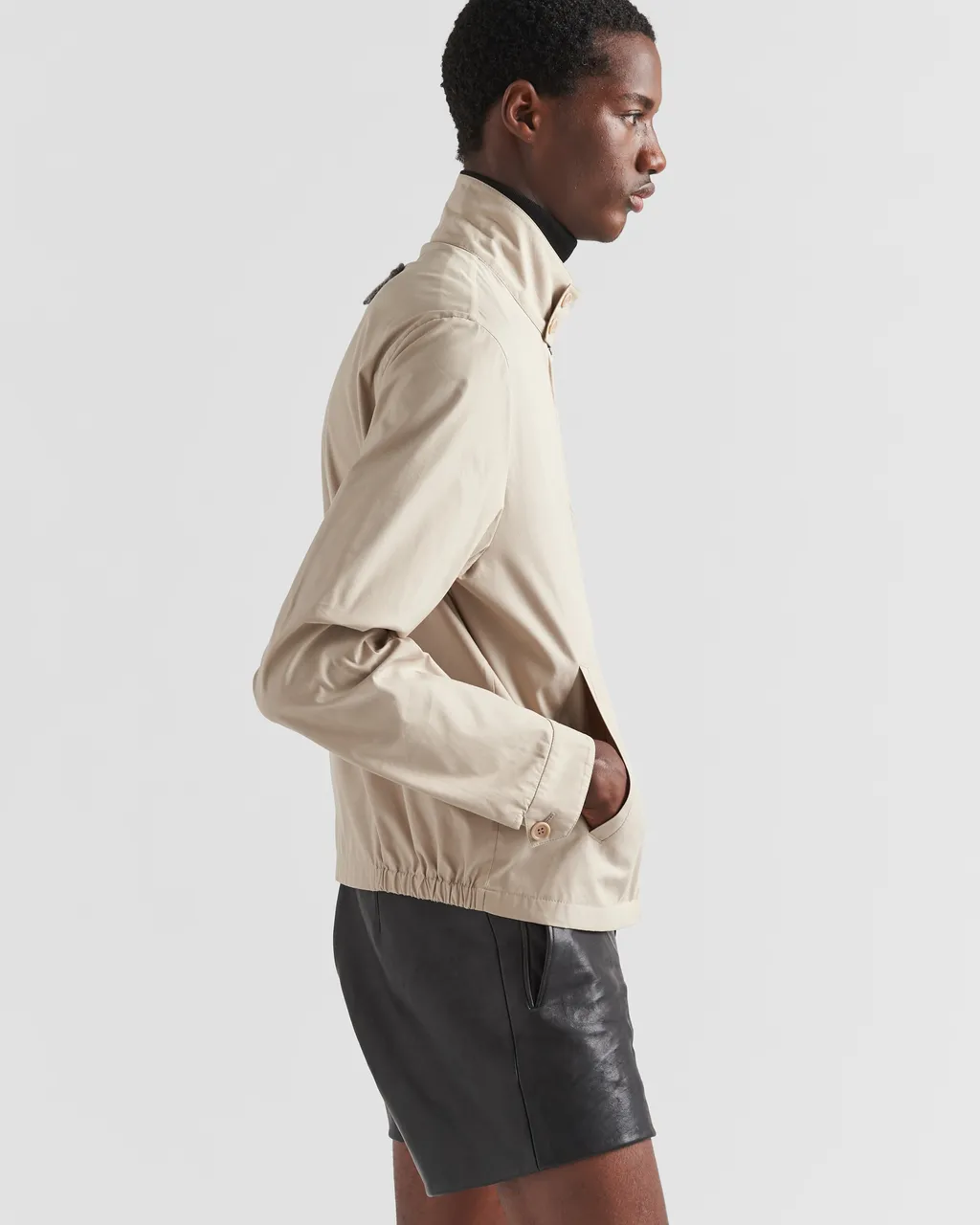 Cotton-Blend Blouson Jacket
