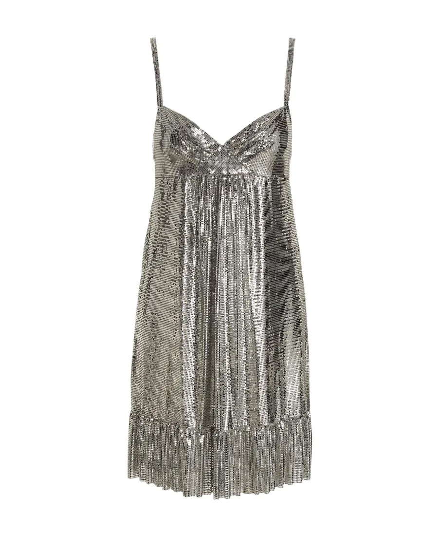 Chainmail Sleeveless Minidress