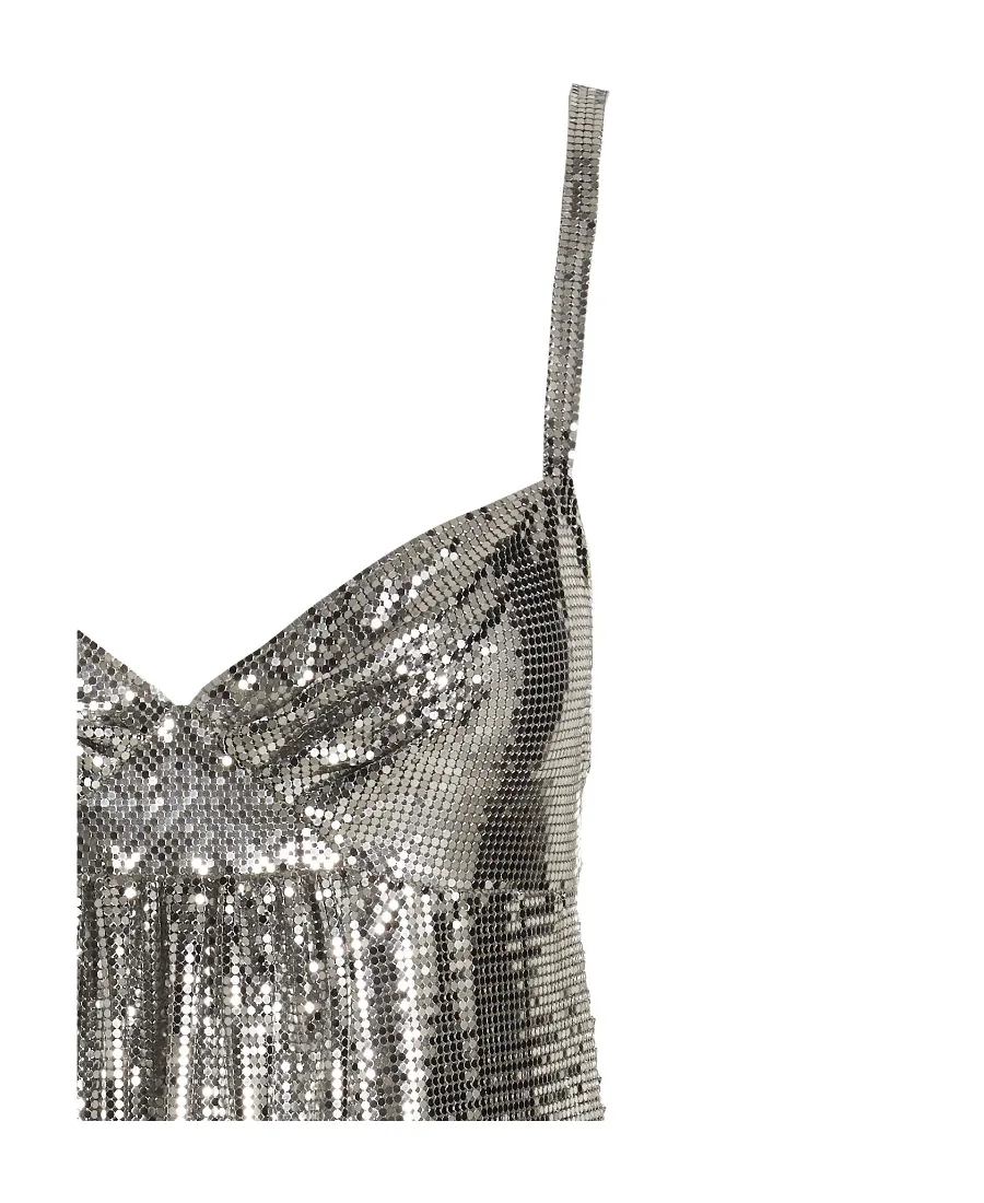 Chainmail Sleeveless Minidress