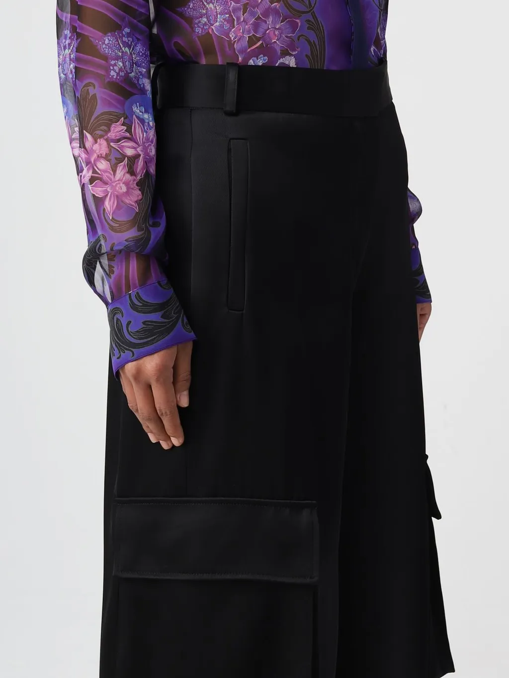 Versace Straight Leg Tailored Pants