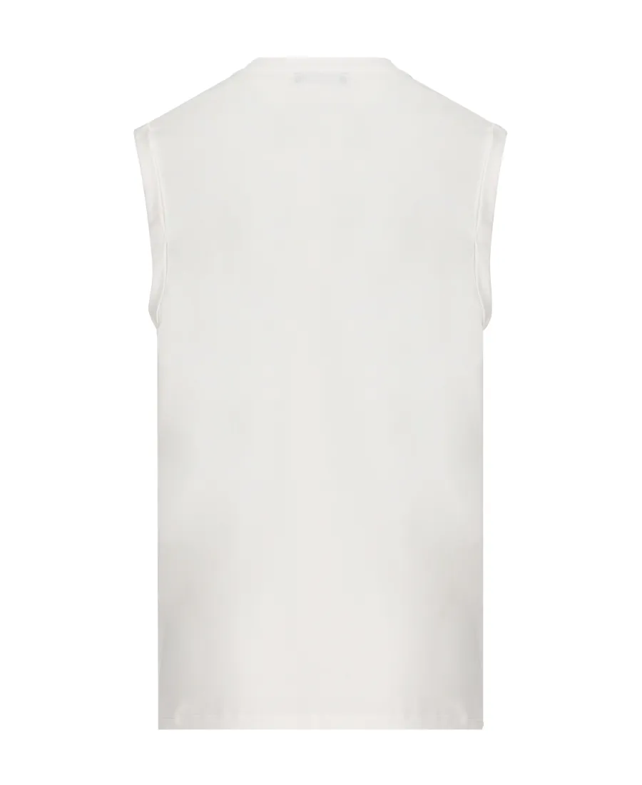 Balmain Logo Printed Sleeveless Tank Top