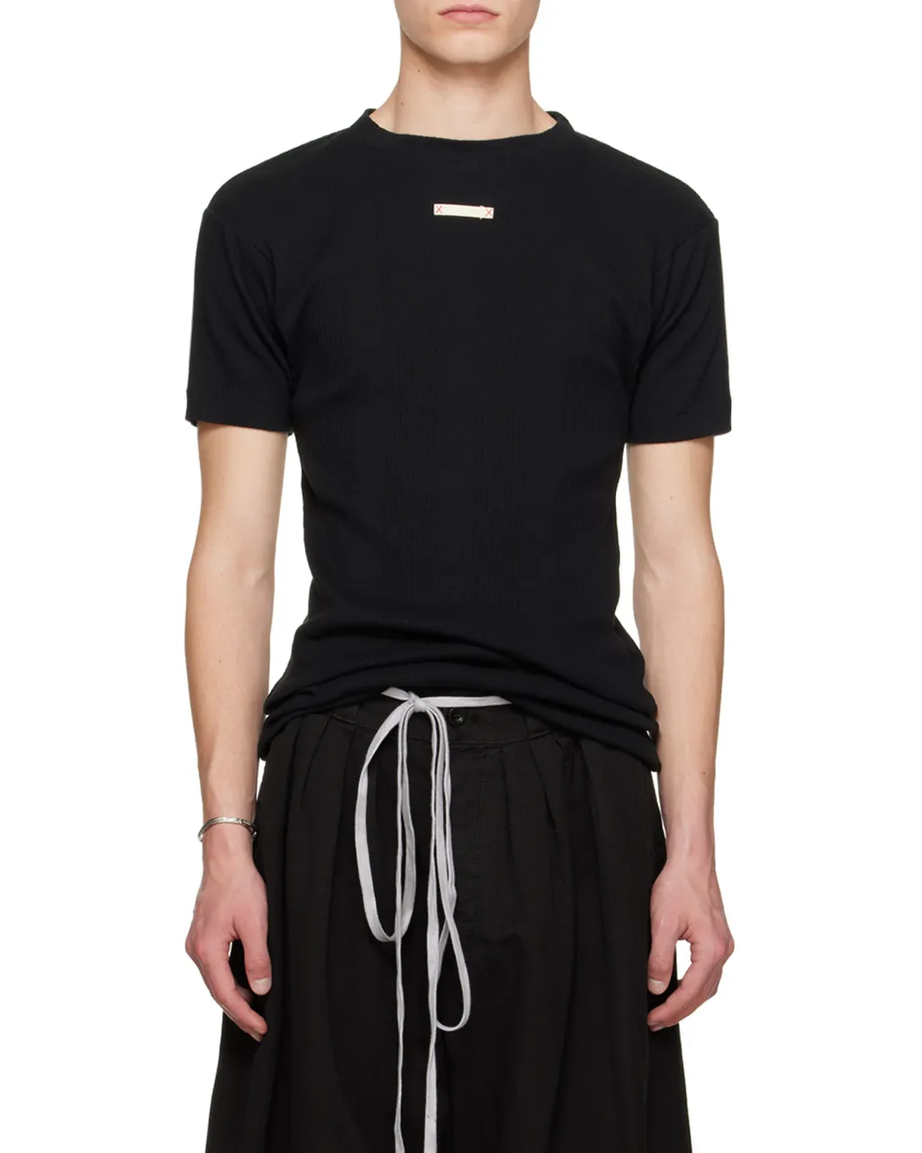 Maison Margiela Logo Patch Knitted T-Shirt
