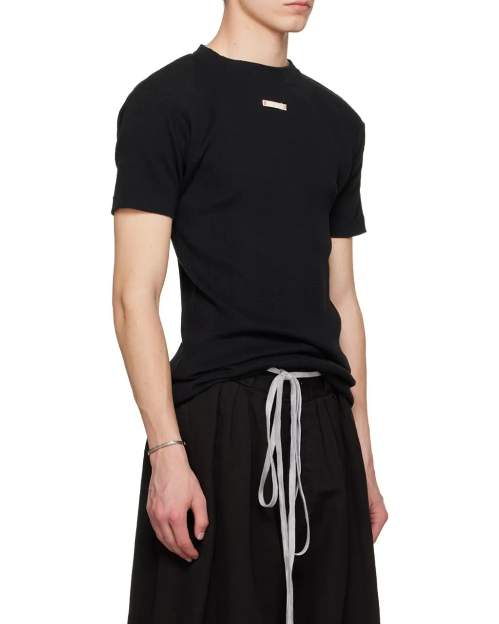 Maison Margiela Logo Patch Knitted T-Shirt