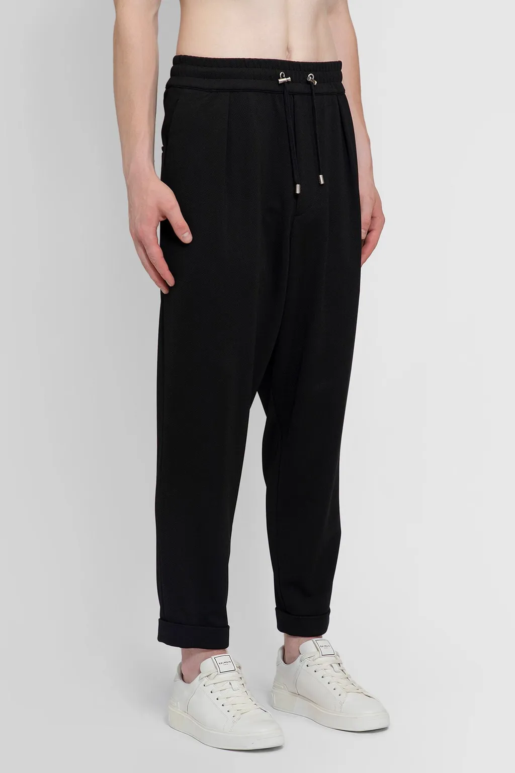 Balmain Drawstring Cropped Trousers