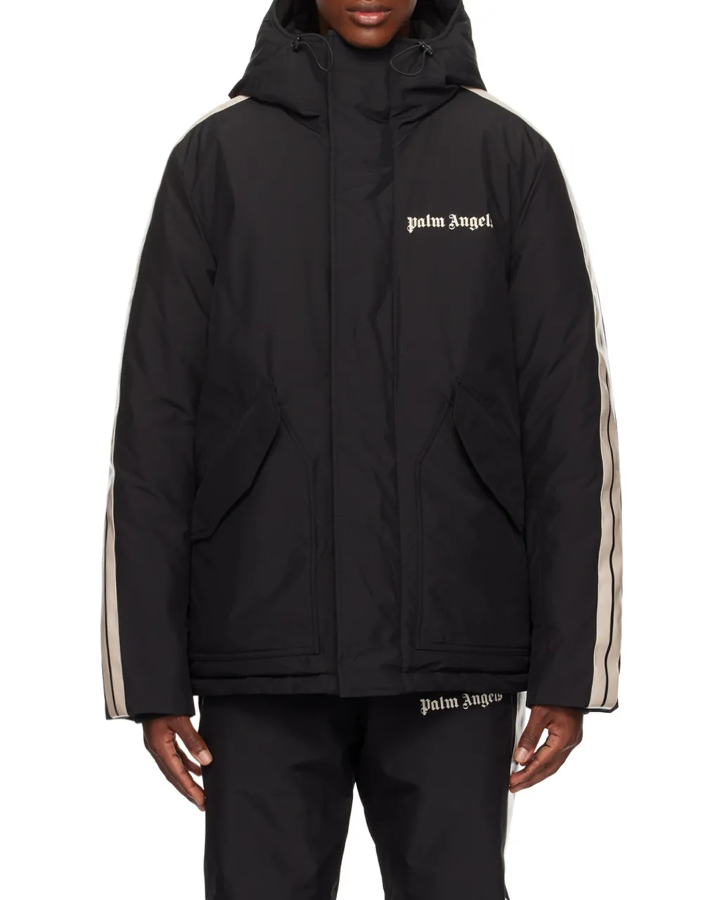 Track Logo-Print Ski Jacket