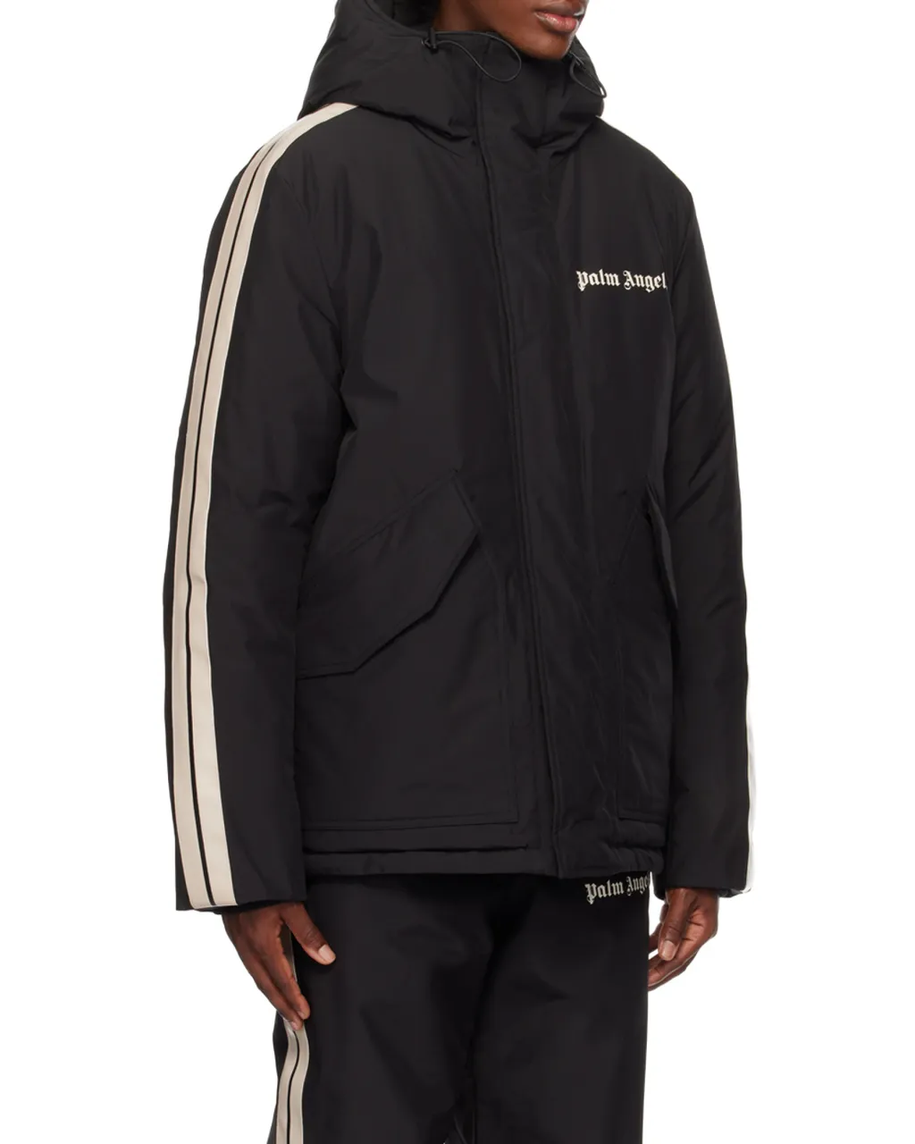 Track Logo-Print Ski Jacket