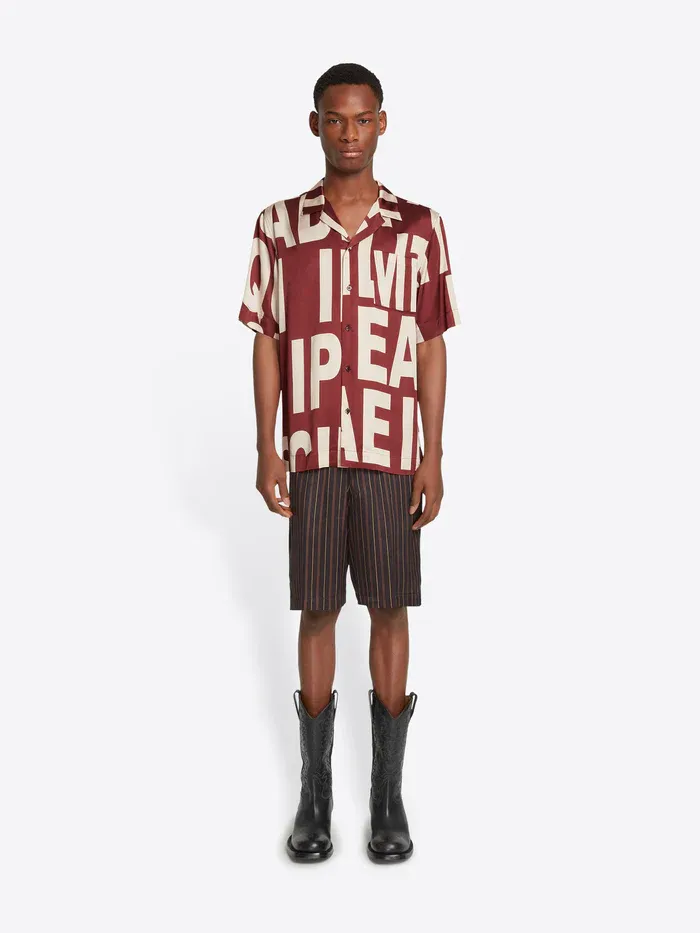 Dries Van Noten Logo Printed Buttoned Shirt