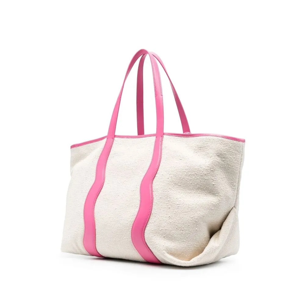 Logo-Print Canvas Tote Bag
