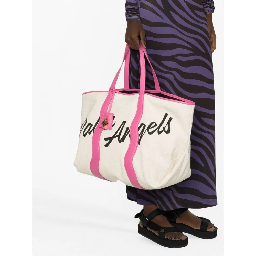 Logo-Print Canvas Tote Bag