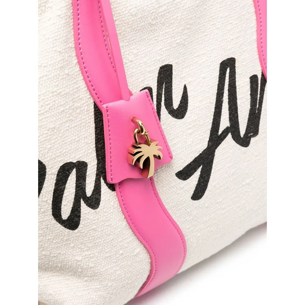 Logo-Print Canvas Tote Bag