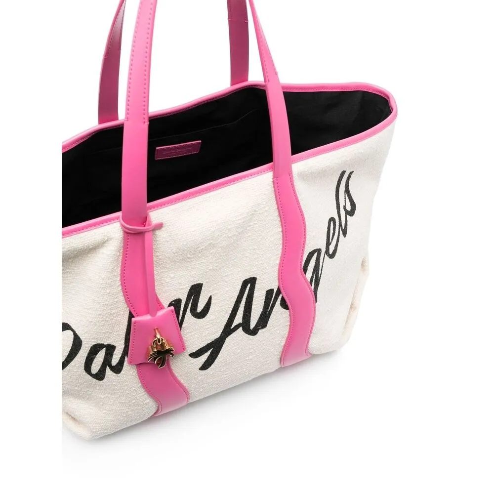 Logo-Print Canvas Tote Bag