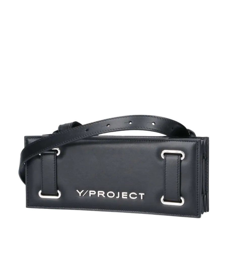 Rectangular Logo-Plaque Shoulder Bag