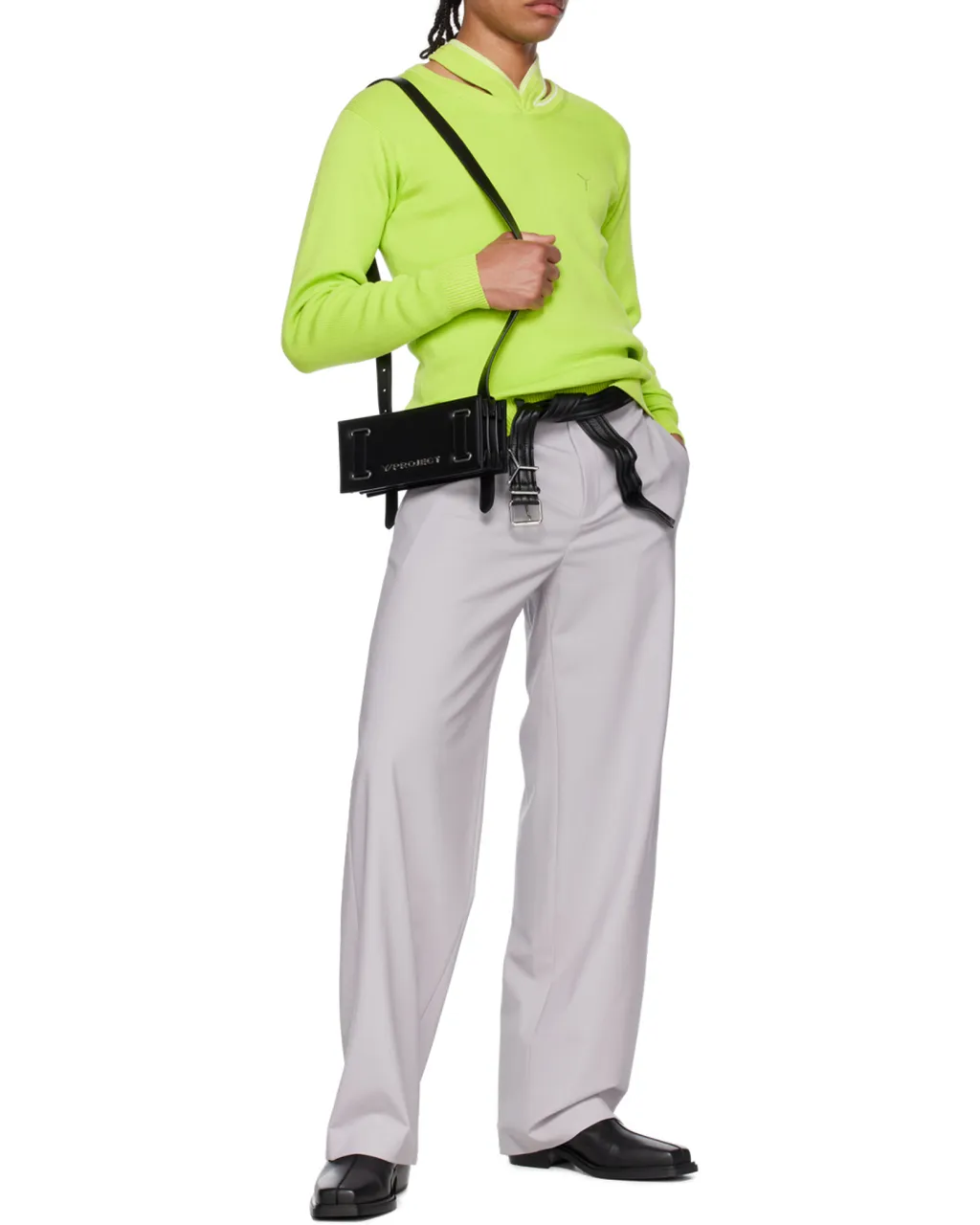 Rectangular Logo-Plaque Shoulder Bag