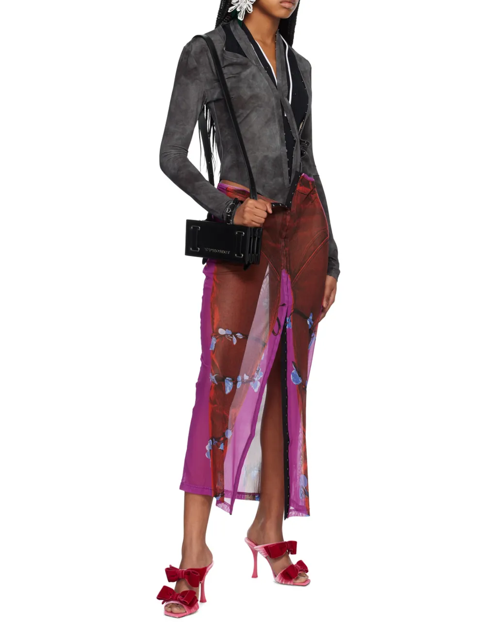 Rectangular Logo-Plaque Shoulder Bag