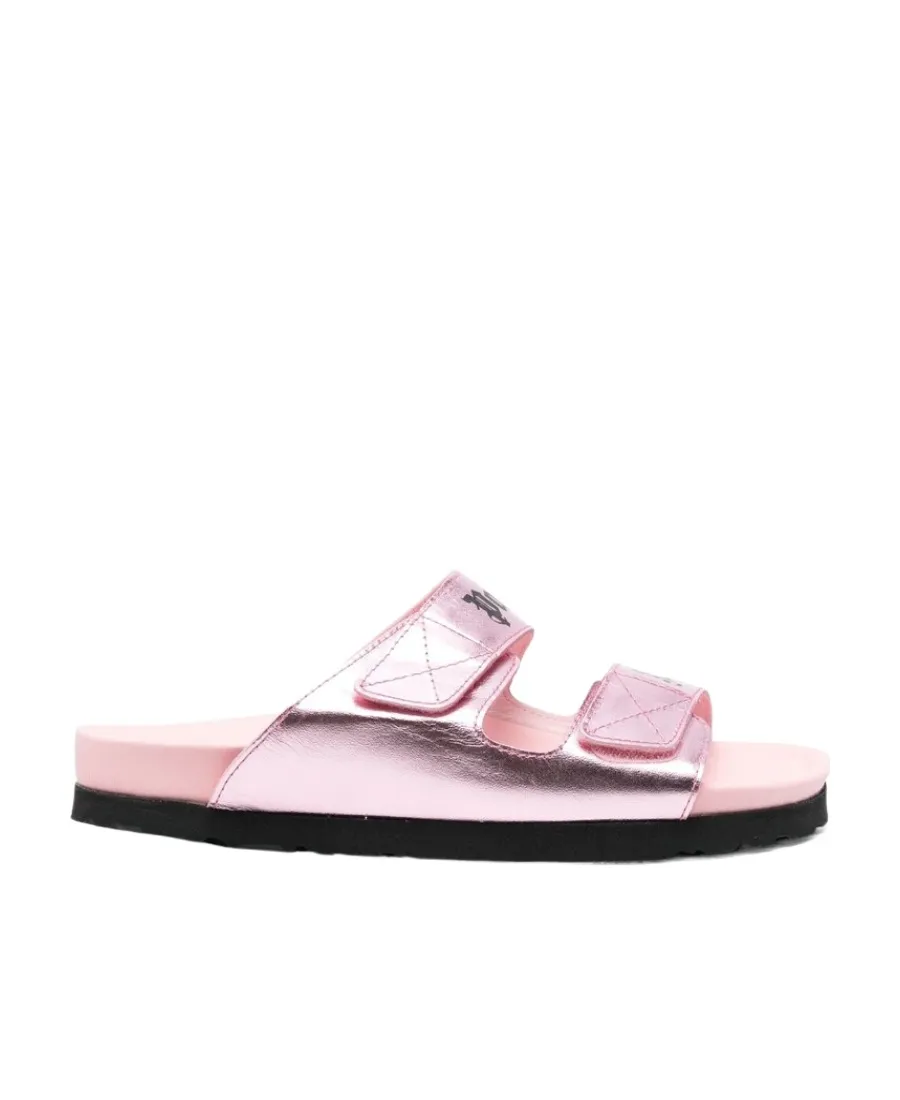 Palm Angels Logo Printed Slip-On Sandals