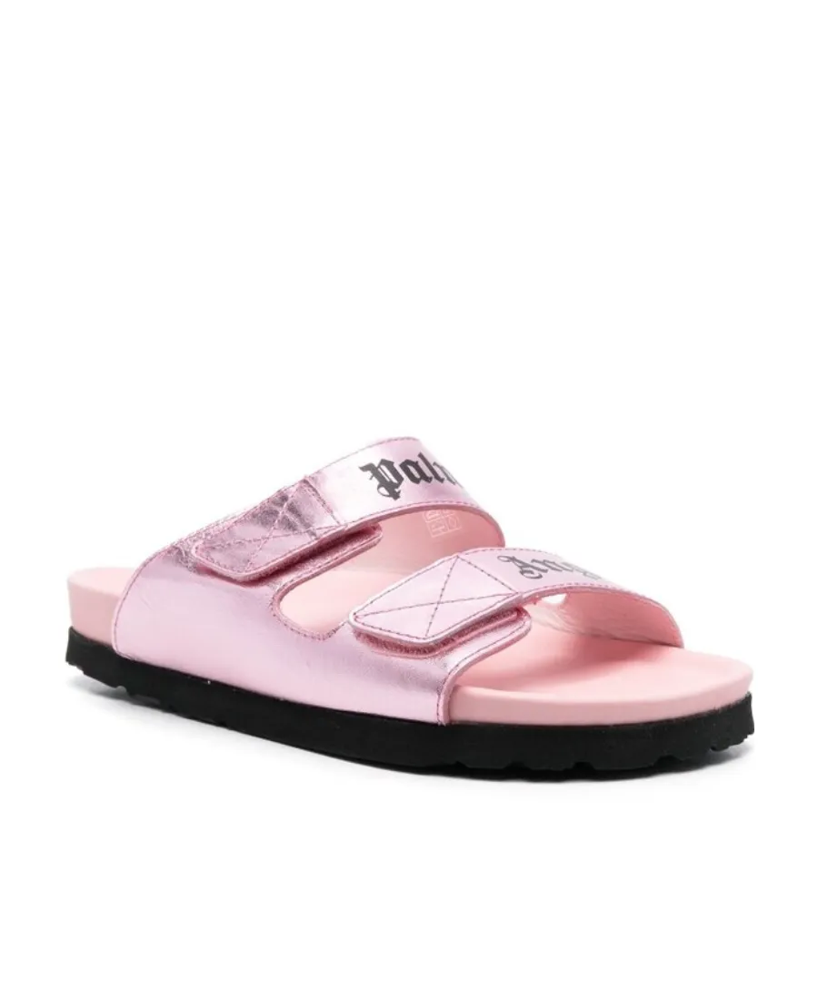 Palm Angels Logo Printed Slip-On Sandals