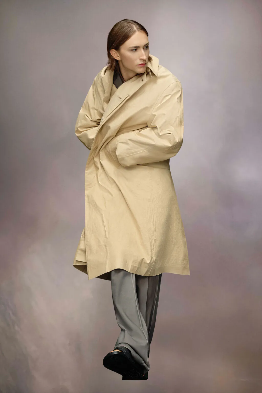 Maison Margiela Single-Breasted Midi Trench Coat
