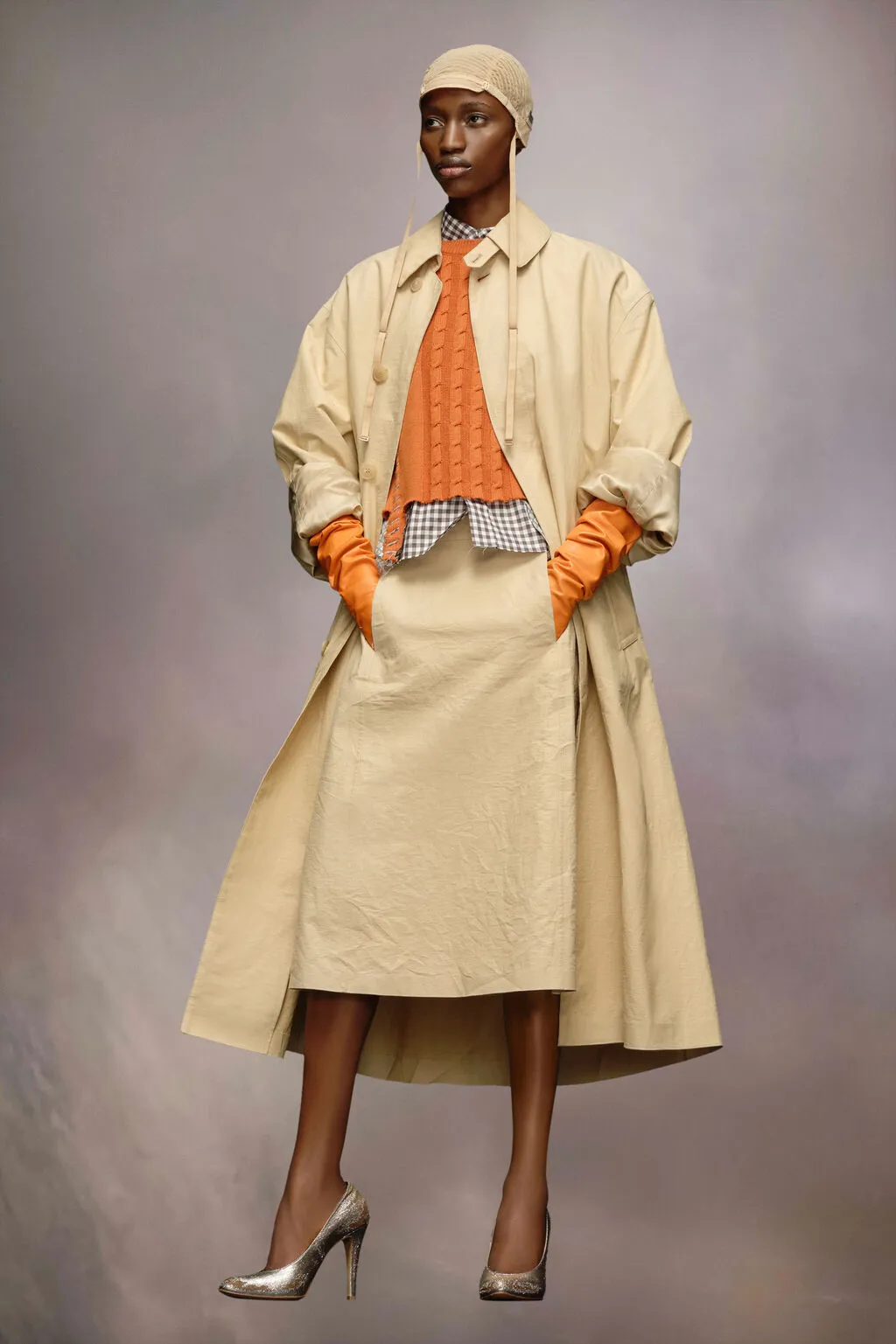 Maison Margiela Single-Breasted Midi Trench Coat