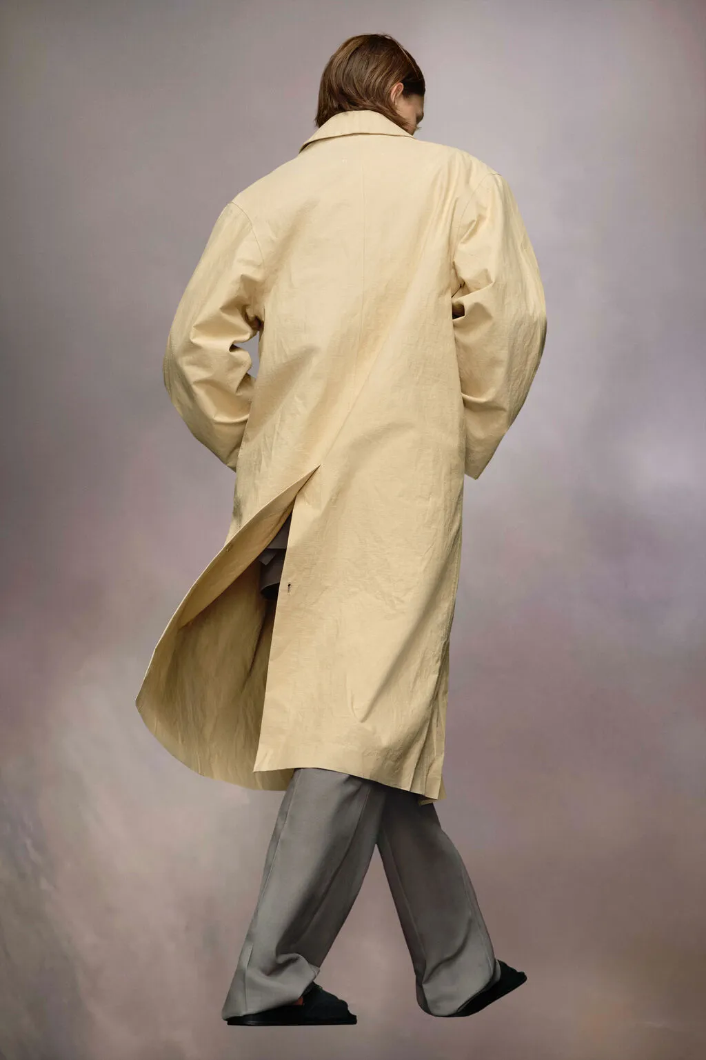 Maison Margiela Single-Breasted Midi Trench Coat