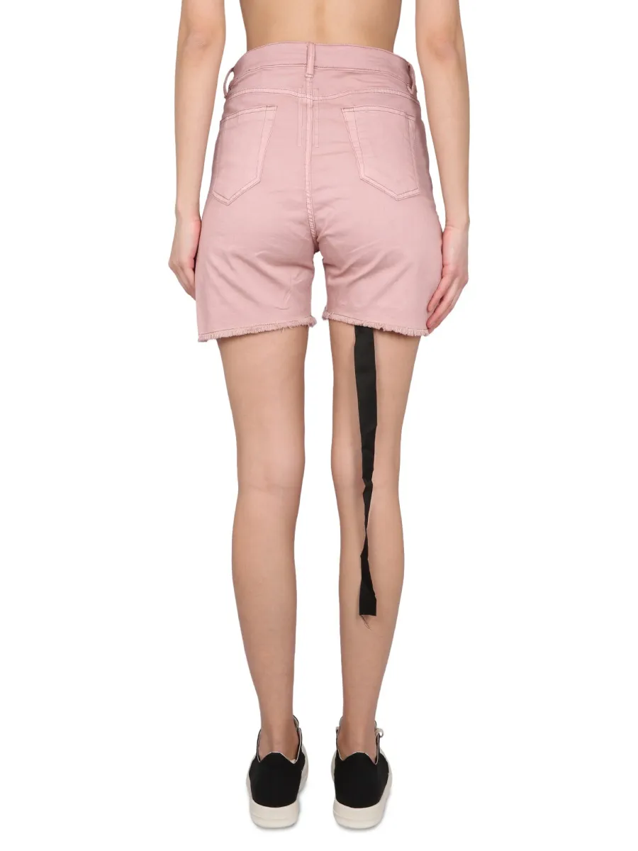 Rick Owens Drkshdw Denim Bermuda Shorts