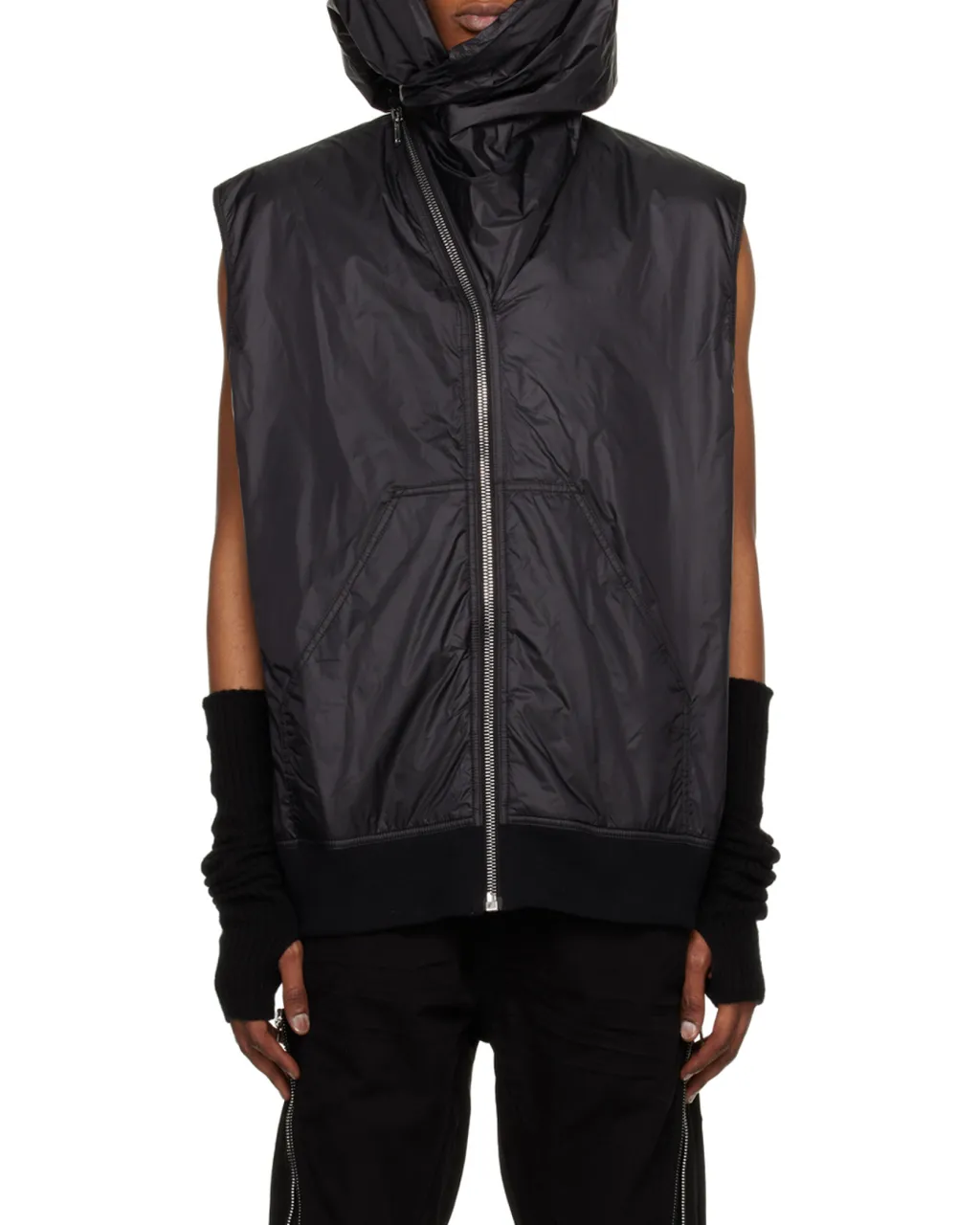 Rick Owens Drkshdw Zip-Up Hooded Gilet