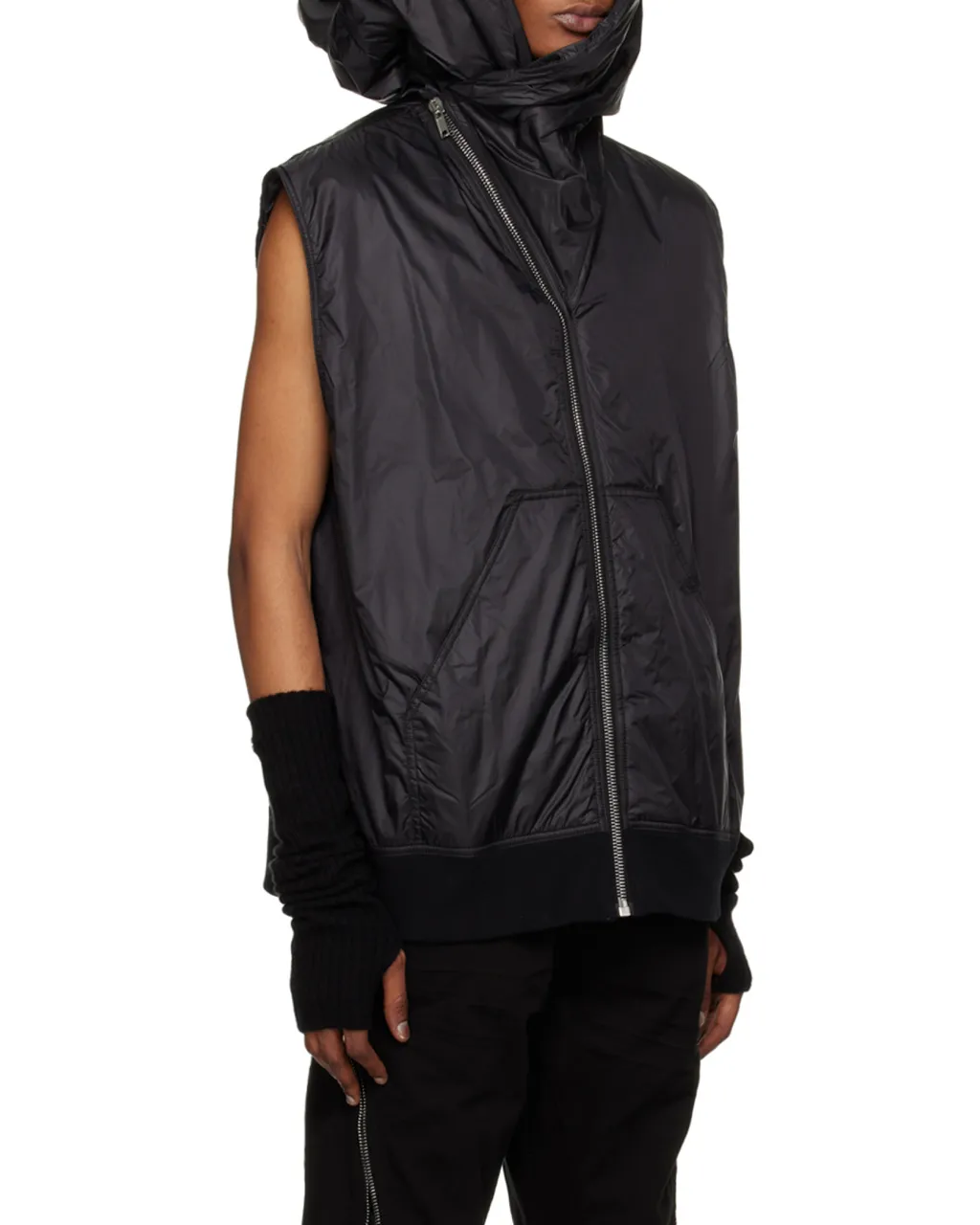 Rick Owens Drkshdw Zip-Up Hooded Gilet
