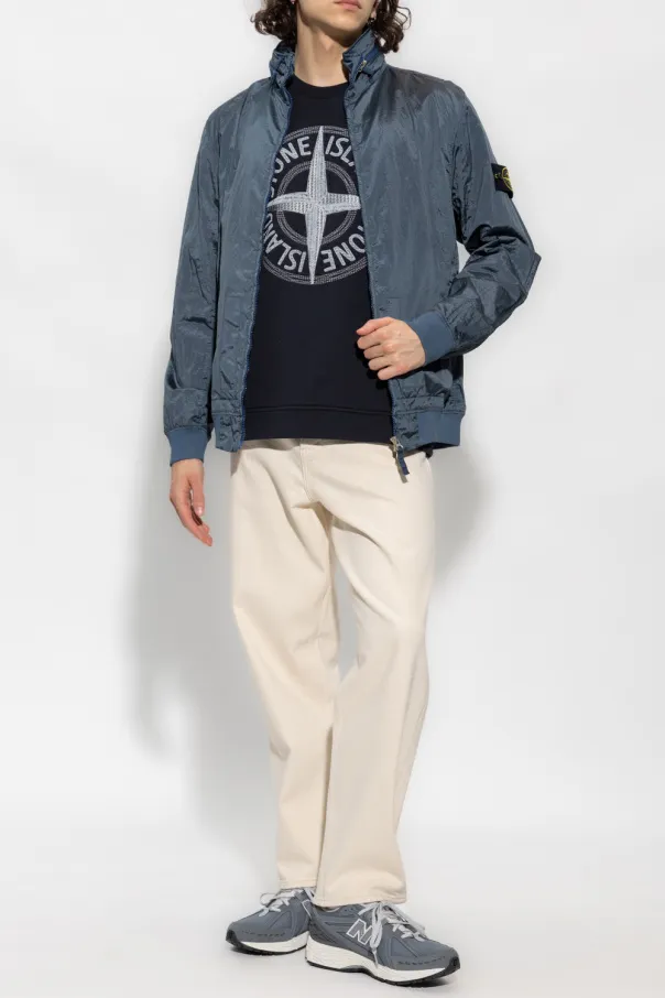 Stone Island Logo Patch Zipped Jacket