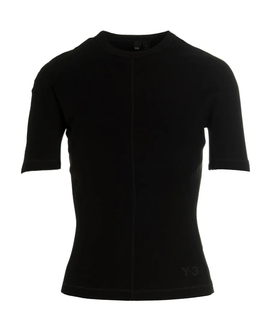 Y-3 Logo Printed Short-Sleeved Crewneck T-Shirt