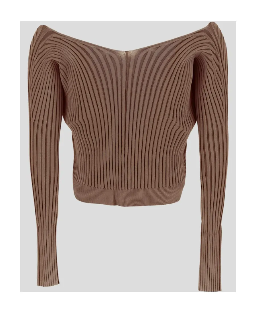 Ribbed-Knit Open-Front Cardigan